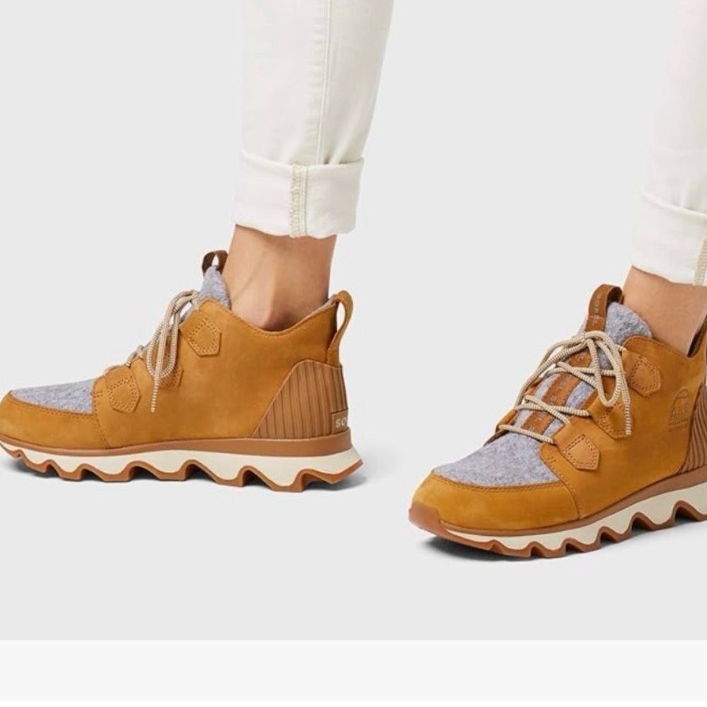 Sorel Tan and Gray Women's Lace-Up Hiking Sneaker